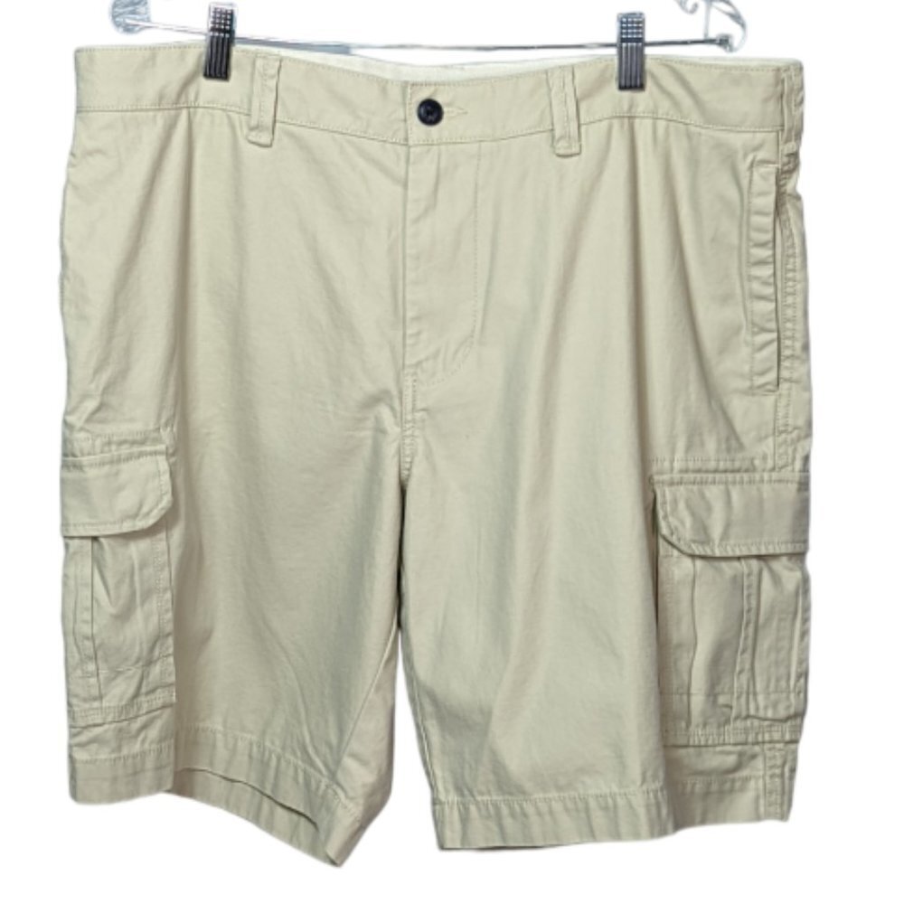 TOMMY HILFIGER Classic Fit Cotton Twill Cargo Shorts Khaki Size 38 - Picture 15 of 15